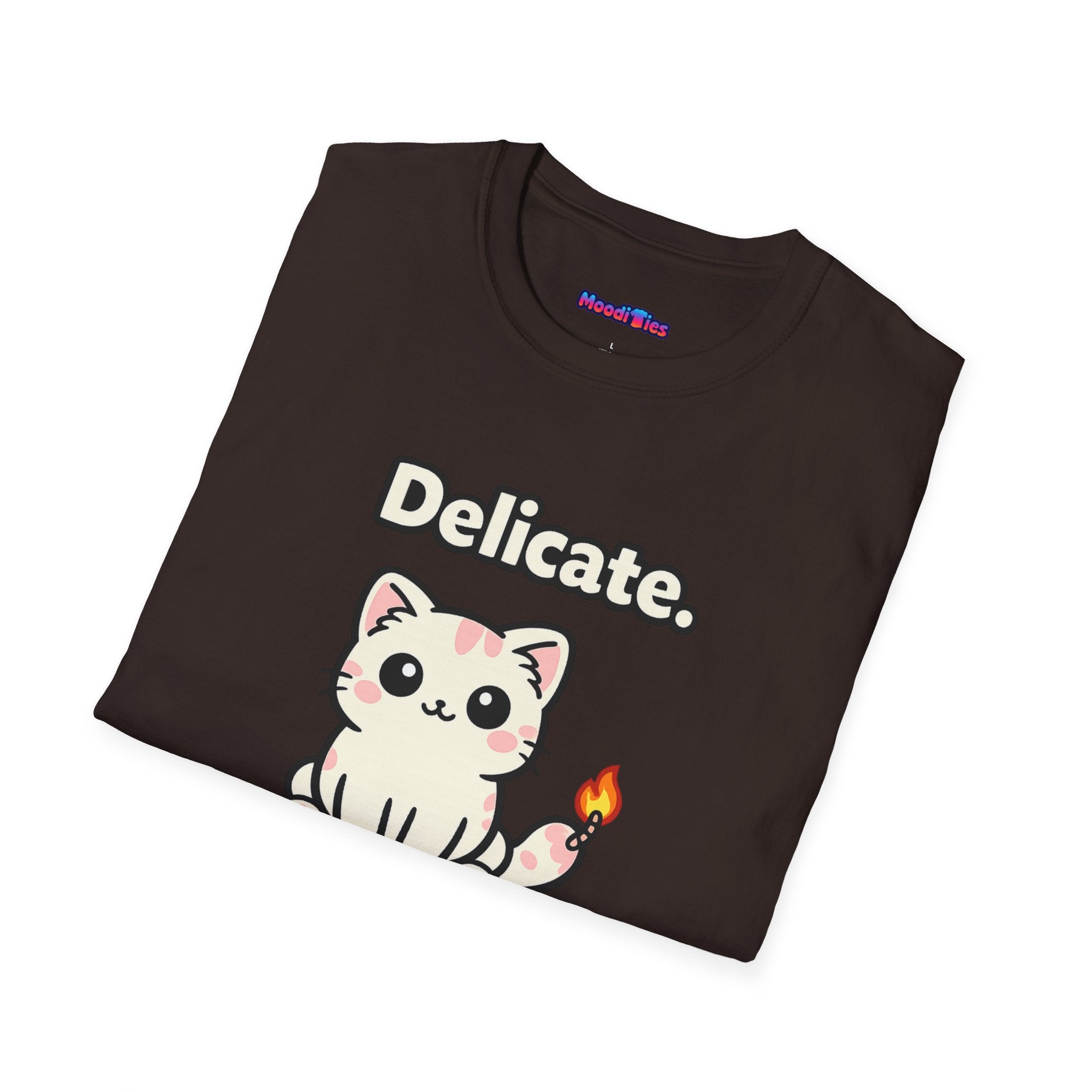 "Delicate. Like a Bomb." Cat T-Shirt