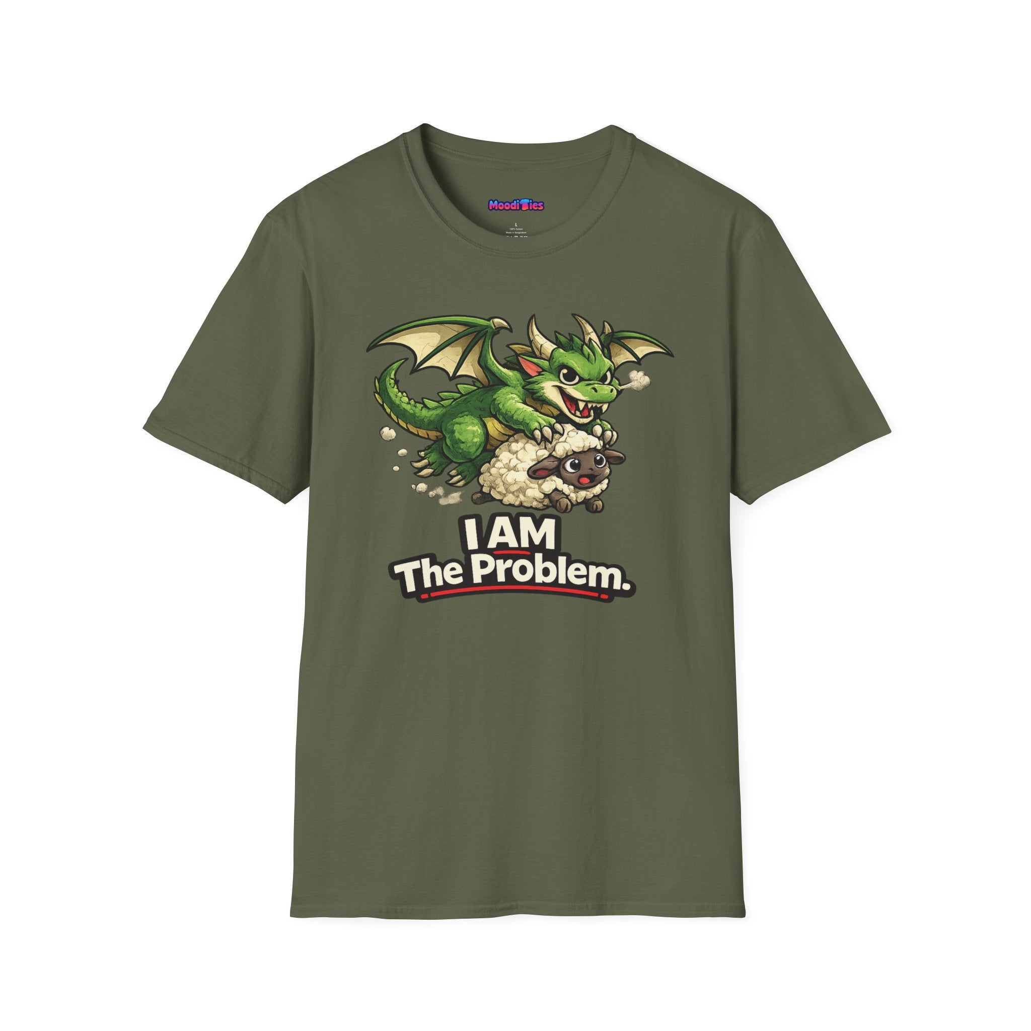 "I AM The Problem" Dragon Stealing Sheep T-Shirt