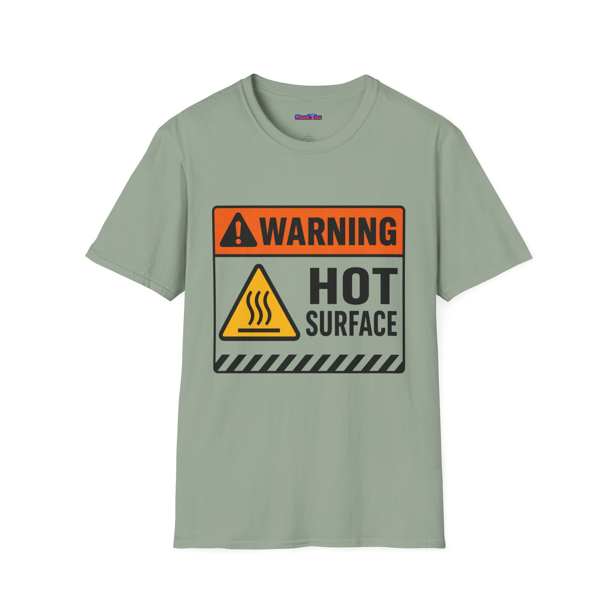 "Warning: Hot Surface" Warning Sign T-Shirt