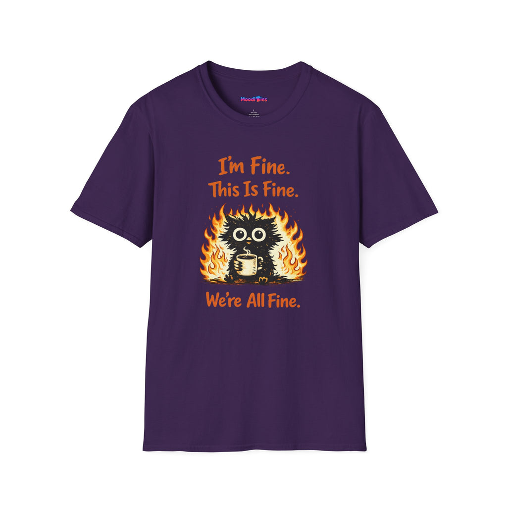 "I’m Fine This Is Fine We're All Fine" Fried Owl T-Shirt