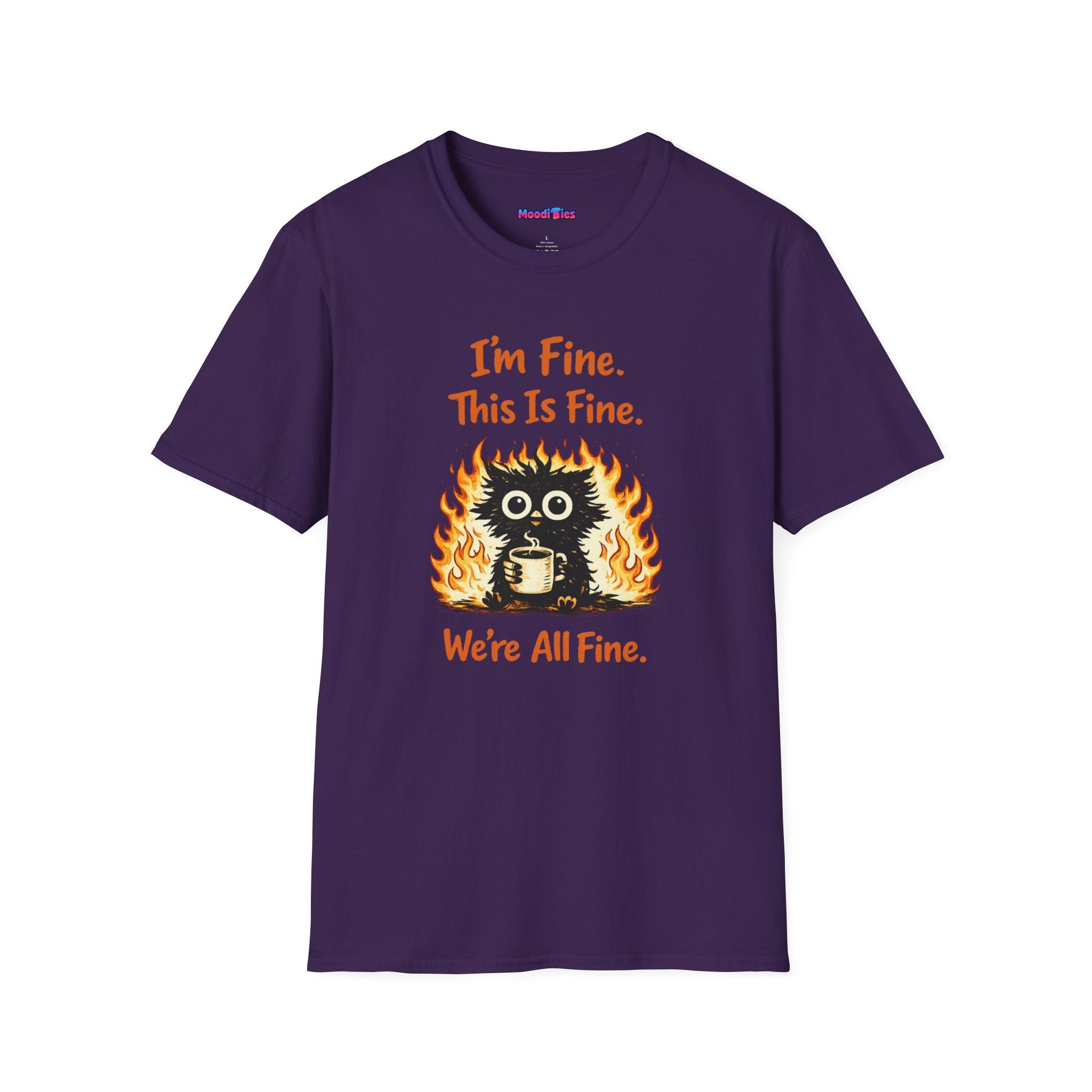 "I’m Fine This Is Fine We're All Fine" Fried Owl T-Shirt