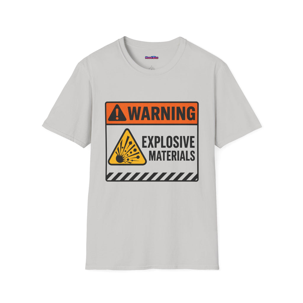 "Warning: Explosive Materials" Warning Sign T-Shirt