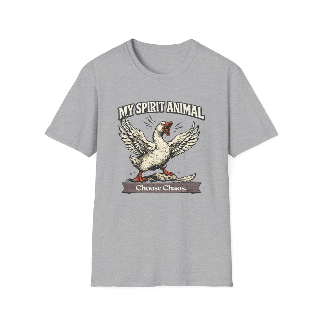 "My Spirit Animal: Goose (Choose Chaos)" T-Shirt