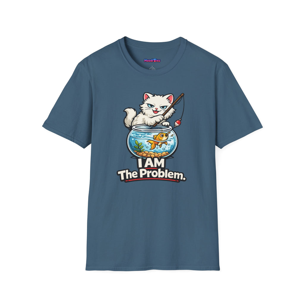 "I AM The Problem" Cat with Goldfish T-Shirt