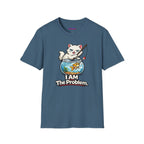 "I AM The Problem" Cat with Goldfish T-Shirt
