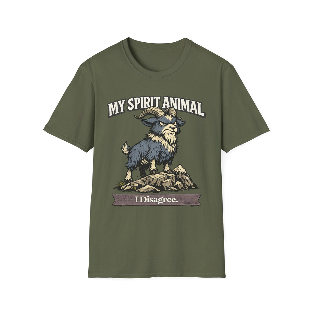 "My Spirit Animal: Goat (I Disagree)" T-Shirt