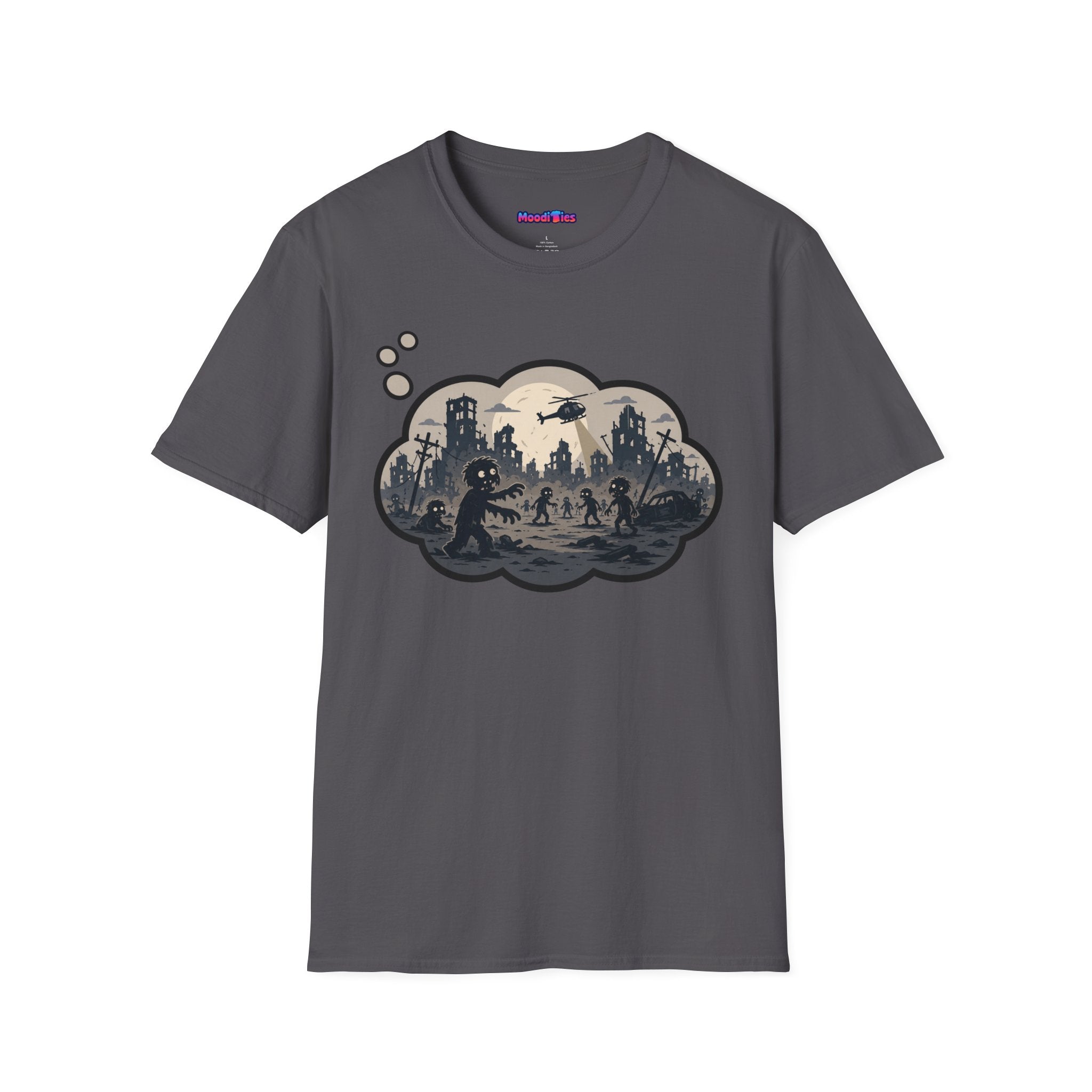 "Zombie Apocalypse" Anxiety Thought Bubble T-Shirt