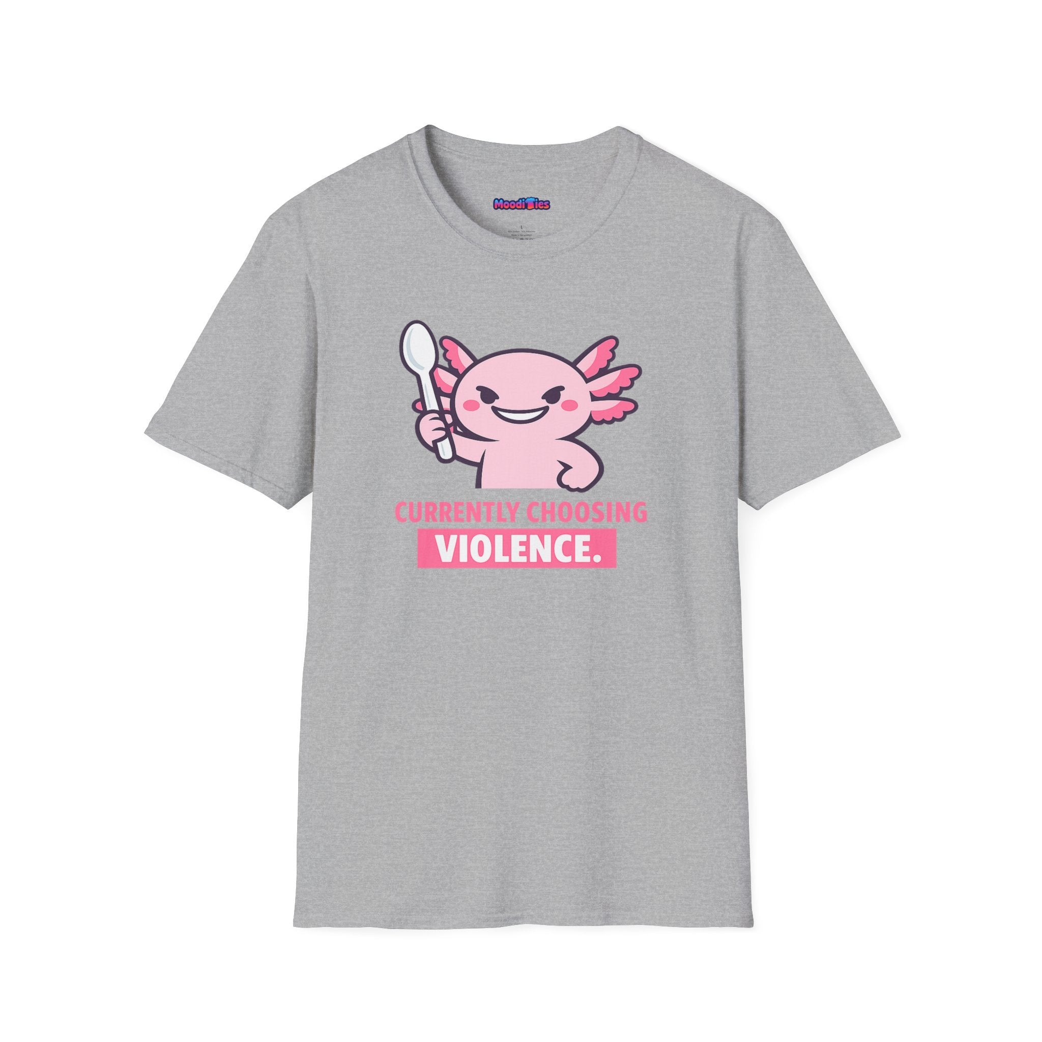 "Currently Choosing Violence" Axolotl T-Shirt