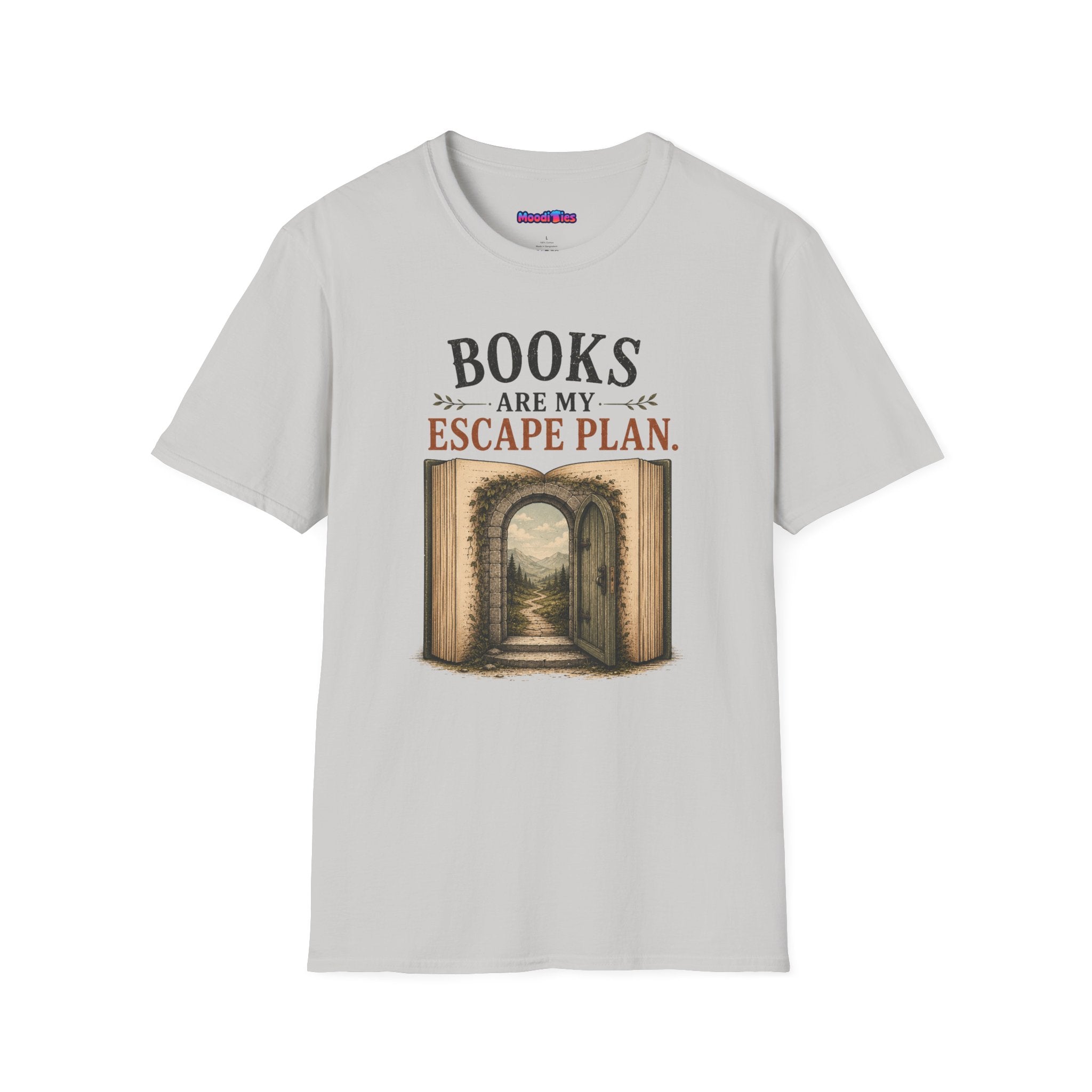 "Books Are My Escape Plan." Book Portal T-Shirt