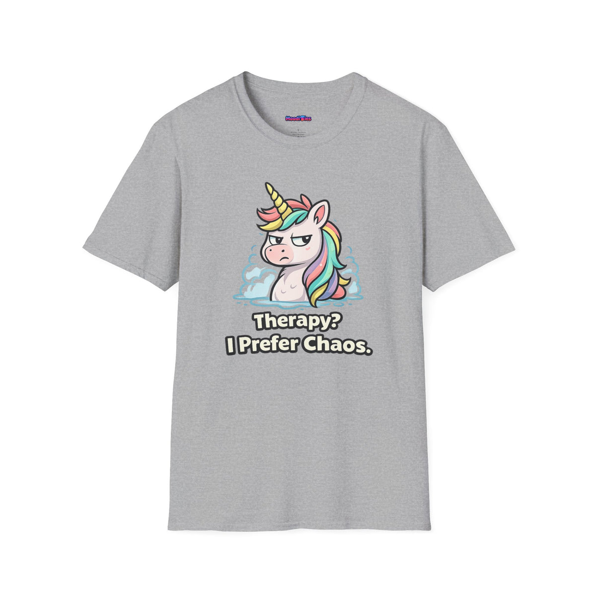 "Therapy? I Prefer Chaos." Unicorn T-Shirt