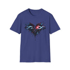 Dripping Infinity Heart Graphic T-Shirt
