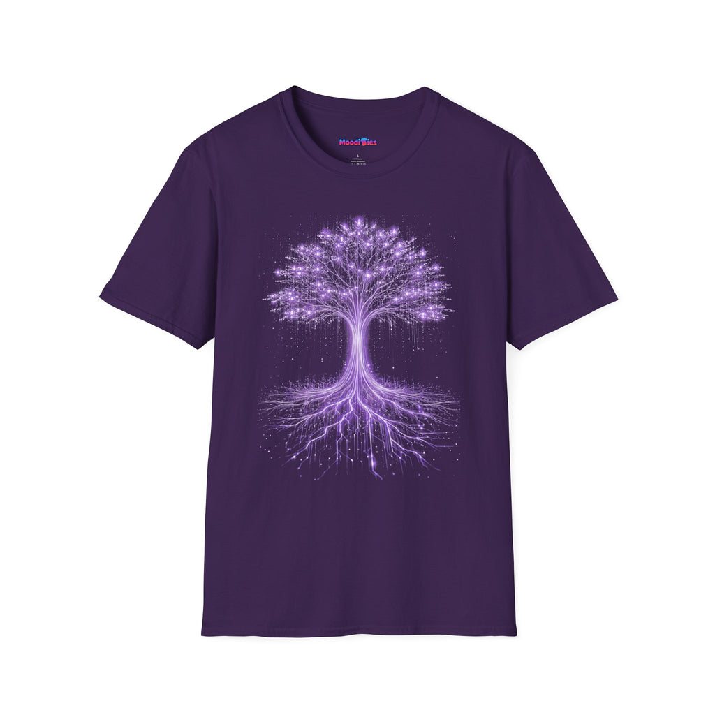 Digital Tree of Life (Purple) Graphic T-Shirt