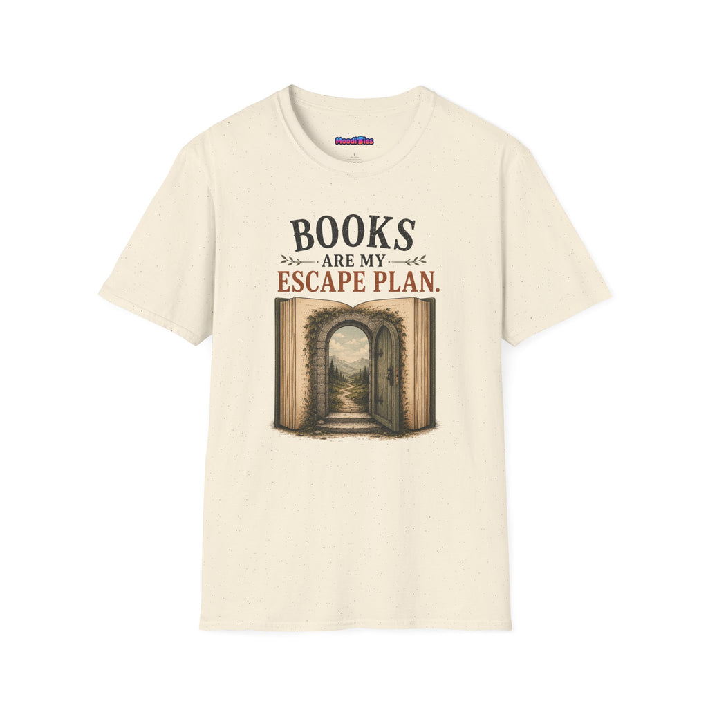 "Books Are My Escape Plan." Book Portal T-Shirt