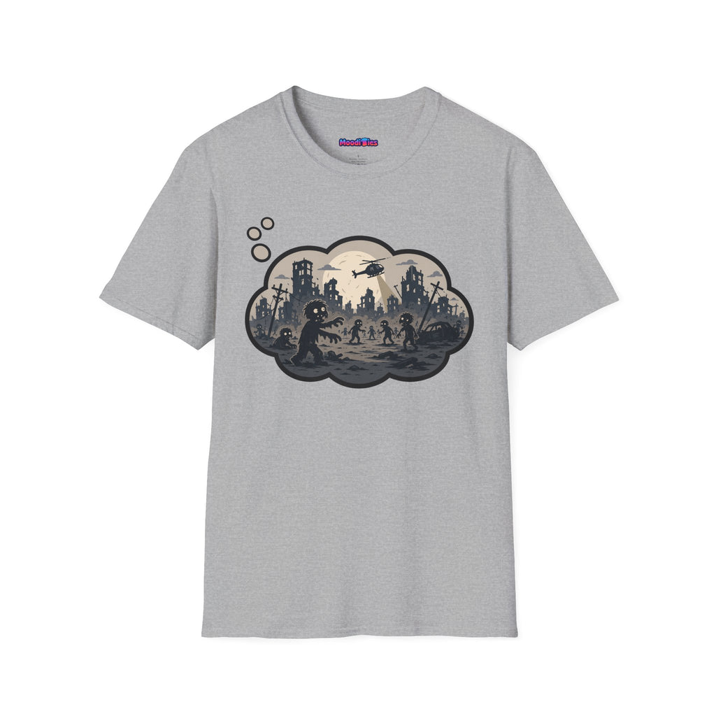 "Zombie Apocalypse" Anxiety Thought Bubble T-Shirt