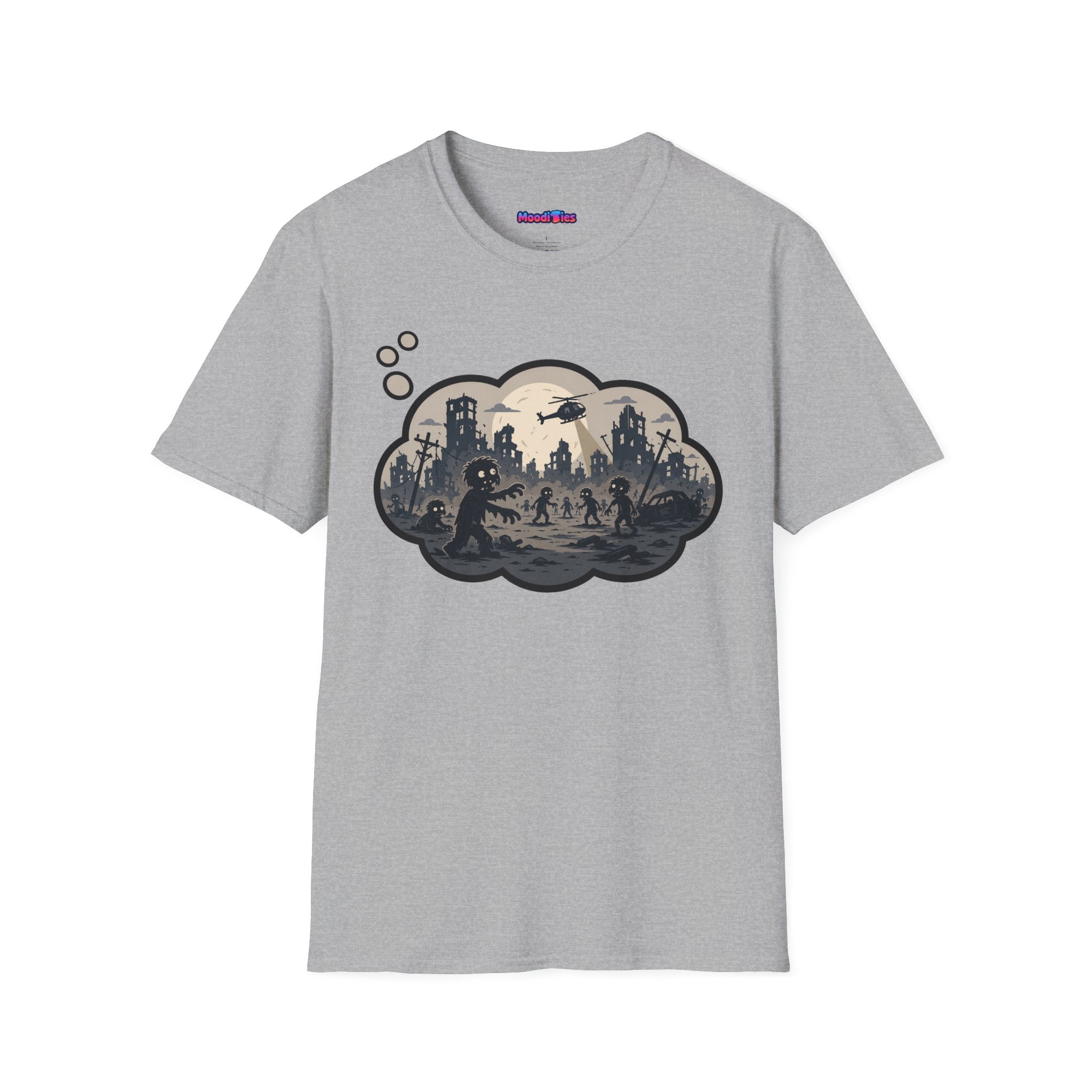 "Zombie Apocalypse" Anxiety Thought Bubble T-Shirt