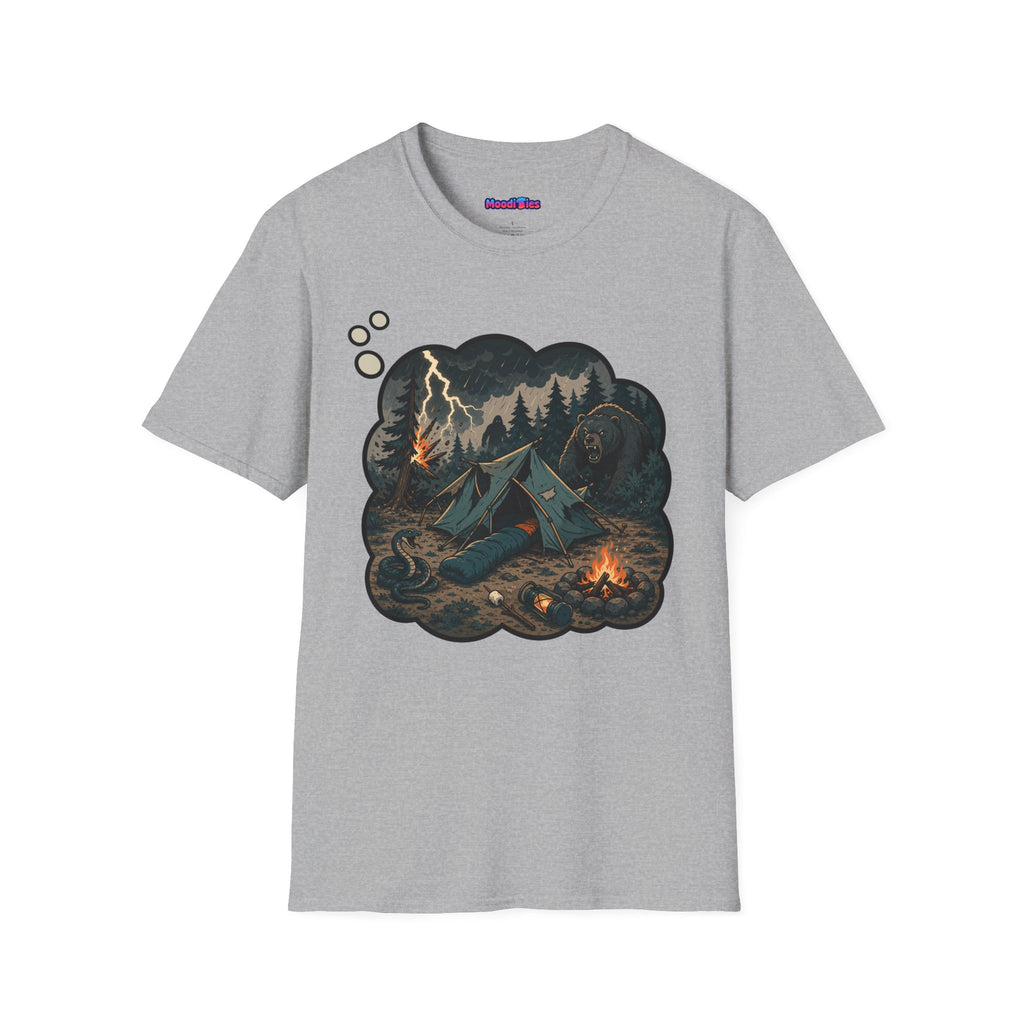 Camping Anxiety Thought Bubble T-Shirt