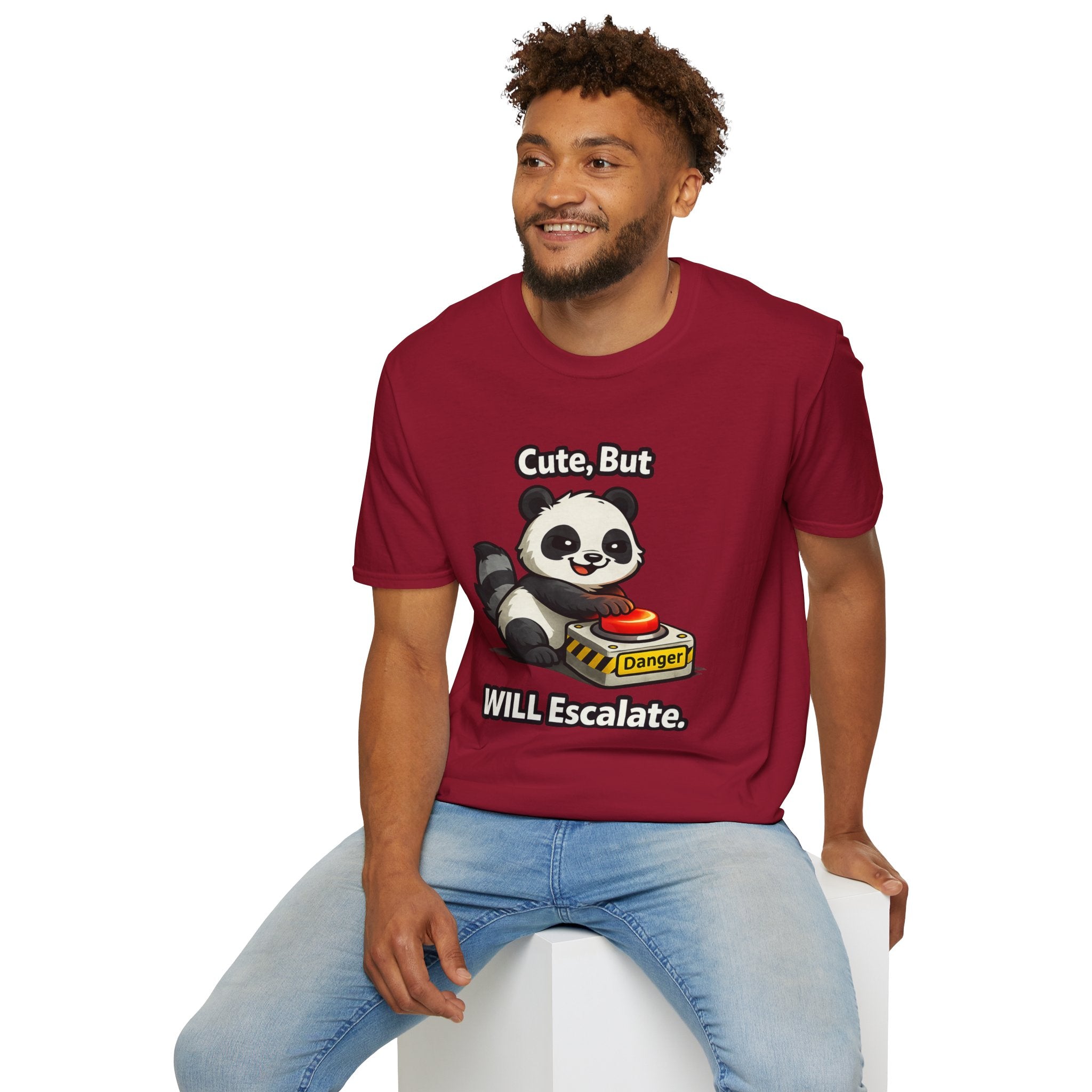 "Cute, But Will Escalate" Danger Panda T-Shirt