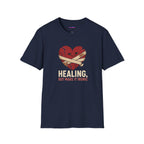 "Healing, But Make It Ironic" Bandaged Heart T-Shirt