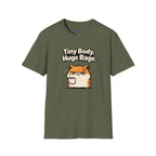 "Tiny Body, Huge Rage." Angry Hamster T-Shirt