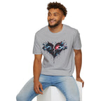 Dripping Infinity Heart Graphic T-Shirt
