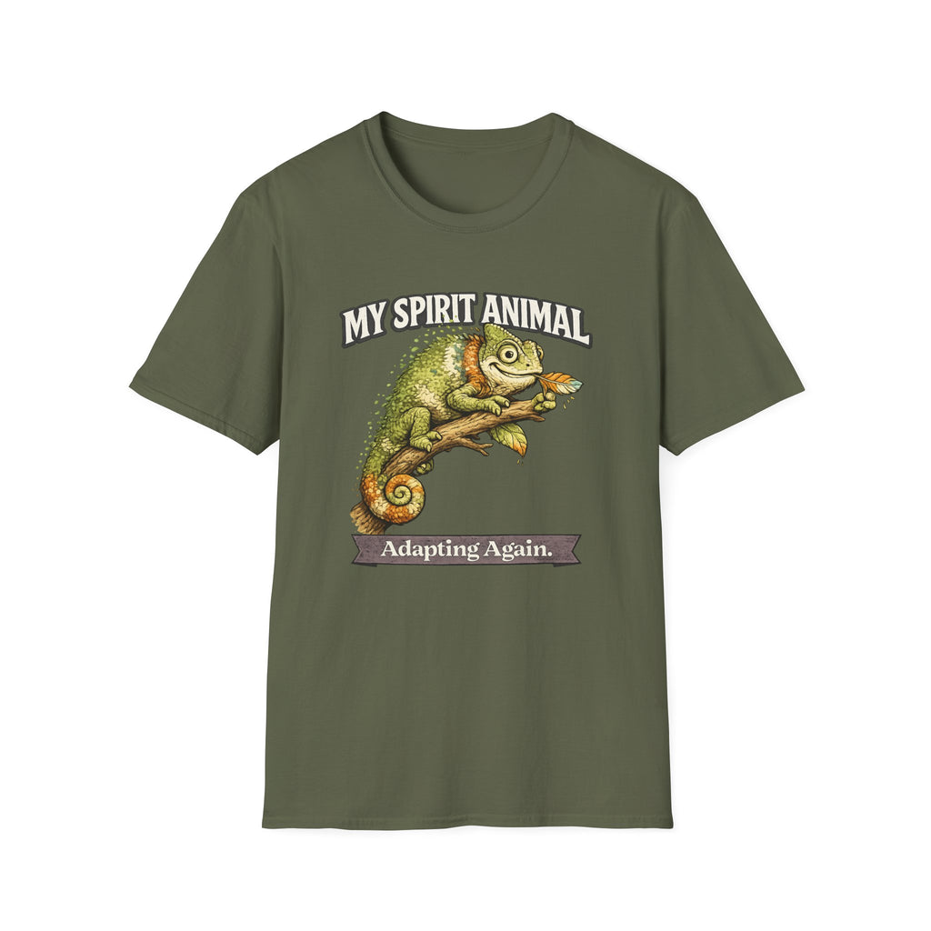 "My Spirit Animal: Chameleon (Adapting Again)" T-Shirt