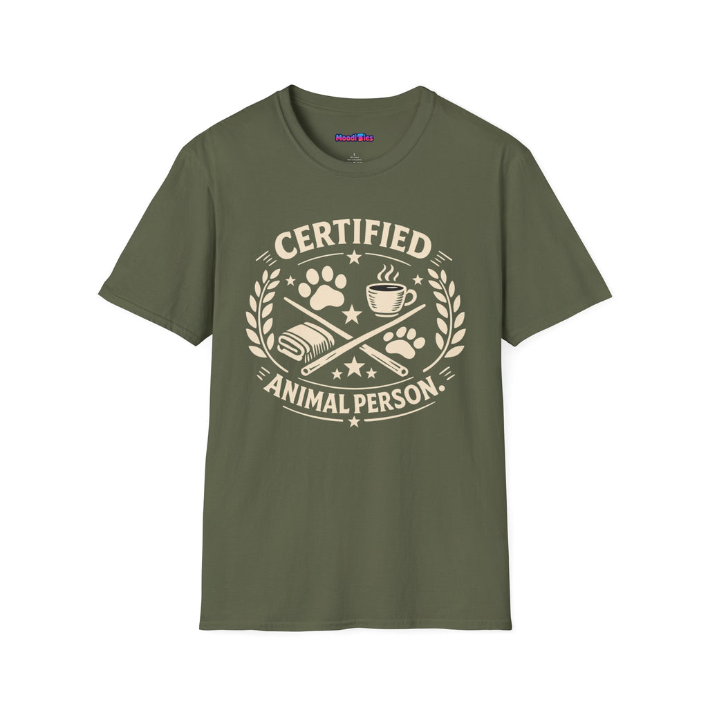 “Certified Animal Person” T-Shirt