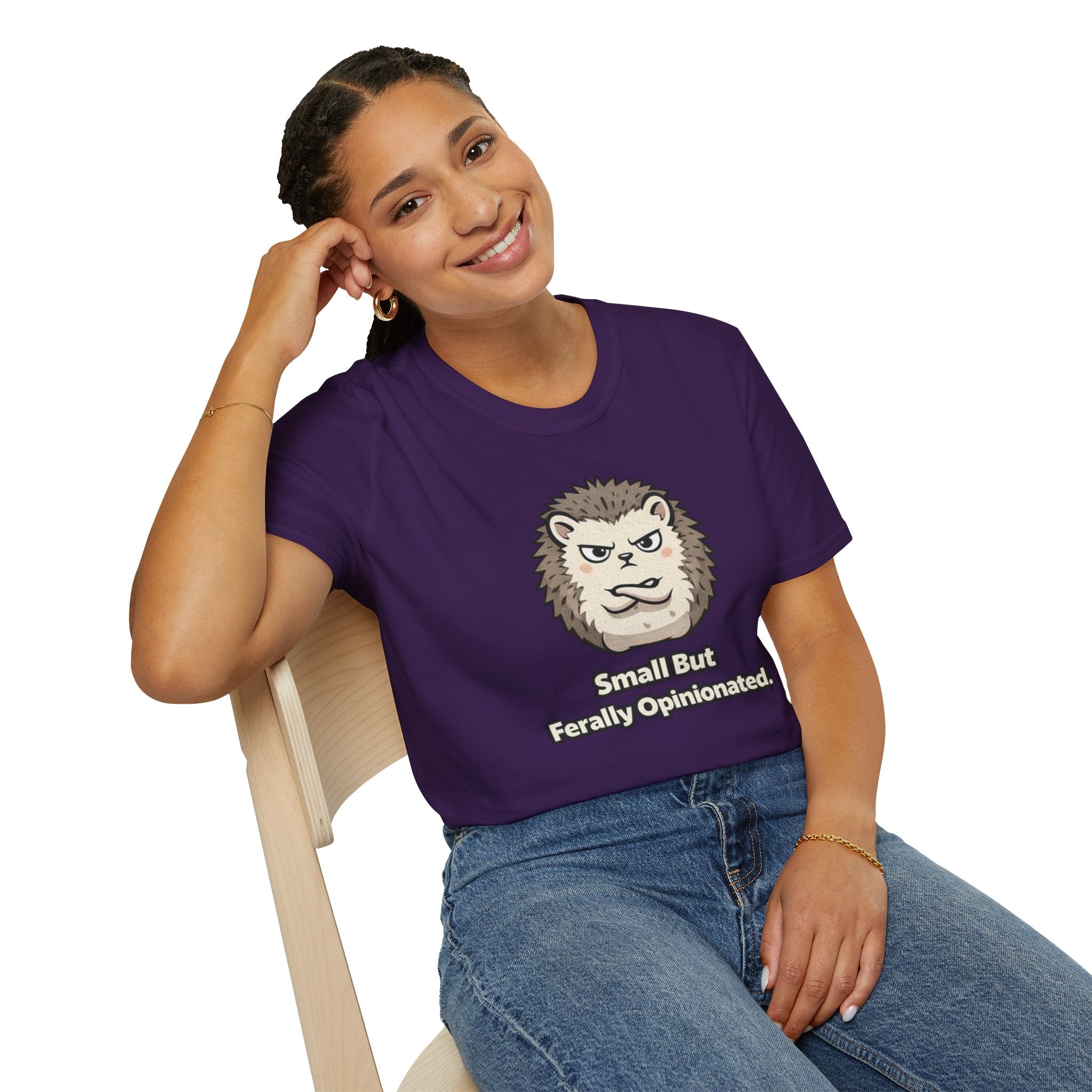 "Small But Ferally Opinionated" Hedgehog T-Shirt