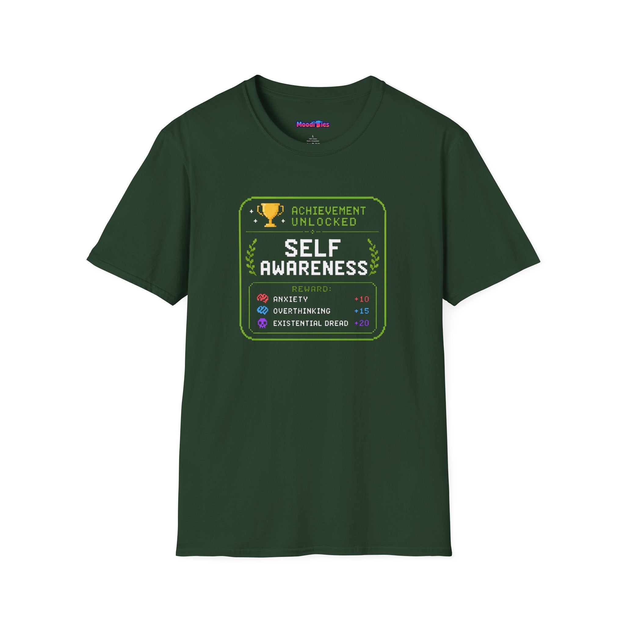 "Achievement Unlocked: Self-Awareness" Gamer Humor T-Shirt