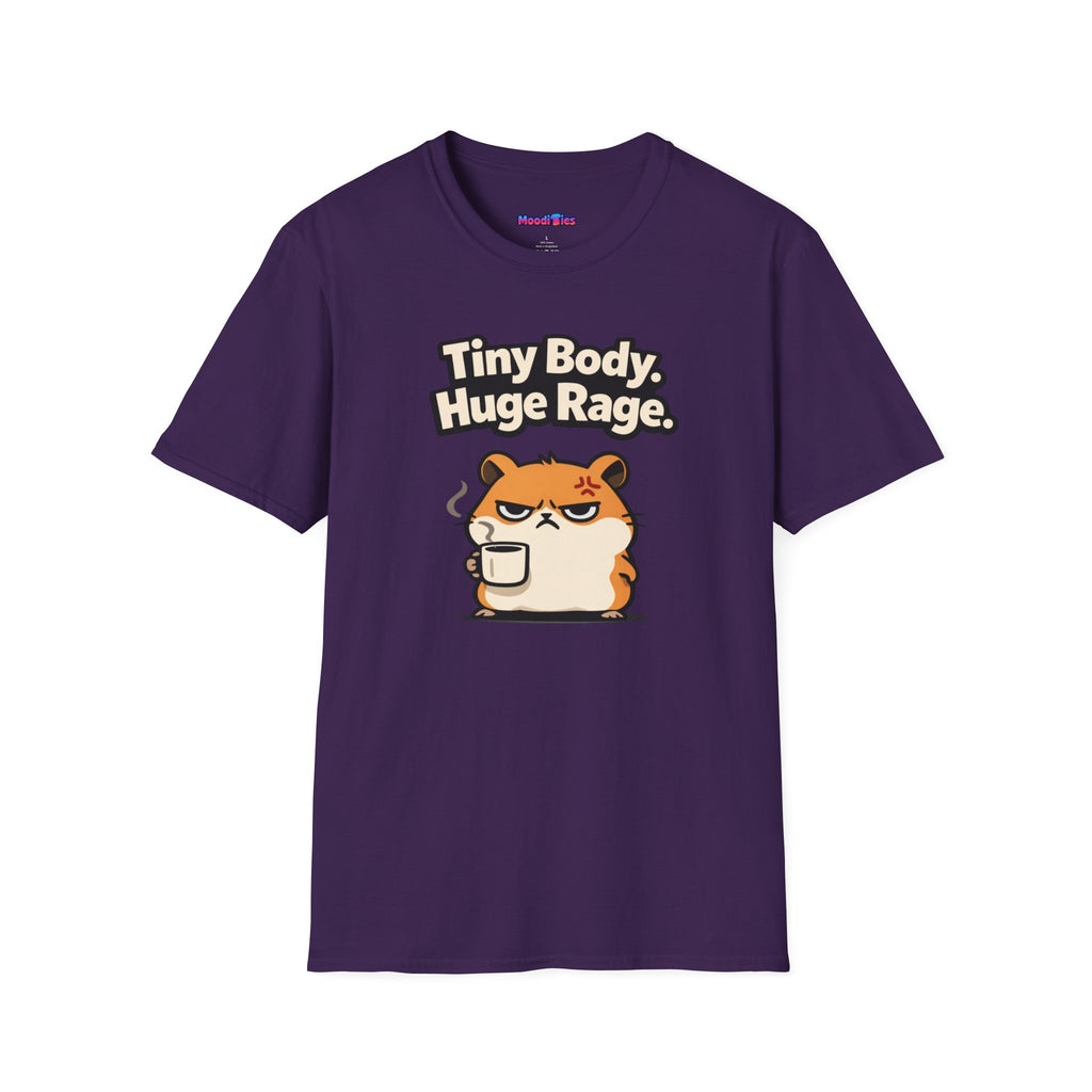 "Tiny Body, Huge Rage." Angry Hamster T-Shirt