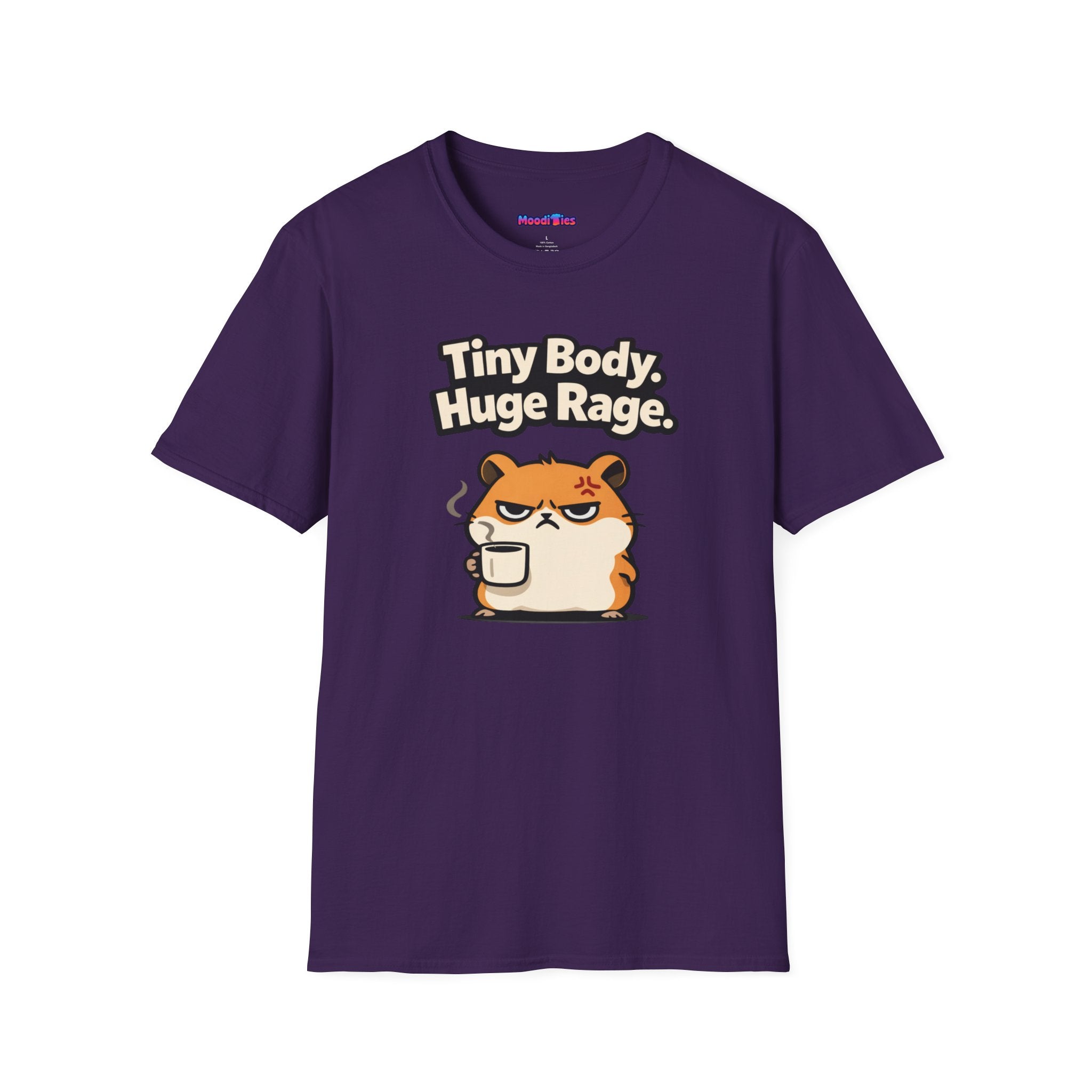 "Tiny Body, Huge Rage." Angry Hamster T-Shirt