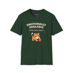 "Emotionally Available (For Cats Only)" Cat Playing with Yarn T-Shirt