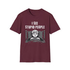 "I See Stupid People" Spooked Boy T-Shirt