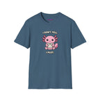 "I Don't Yell, I Plot" Cute Pink Axolotl T-Shirt