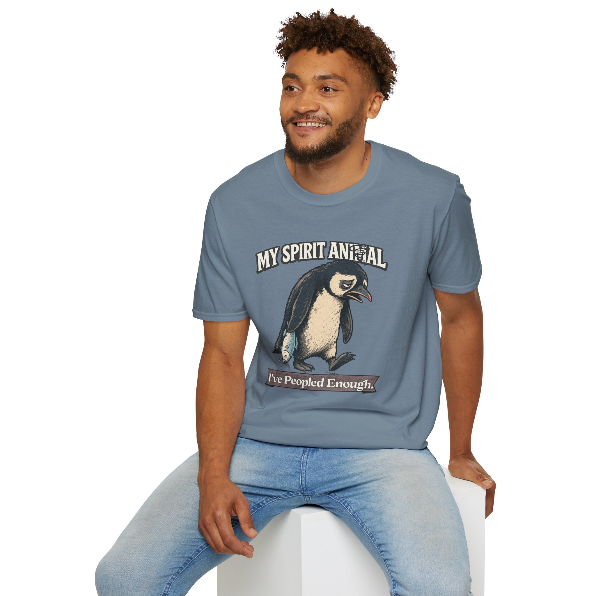 "My Spirit Animal: Penguin (I've Peopled Enough)" T-Shirt