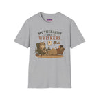 "My Therapist Has Whiskers." Therapy Cat T-Shirt