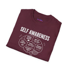 "Self-Awareness Ruined Everything" Brain Map T-Shirt