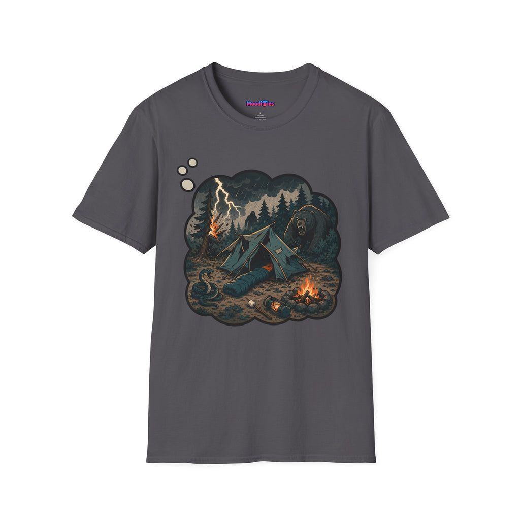 Camping Anxiety Thought Bubble T-Shirt