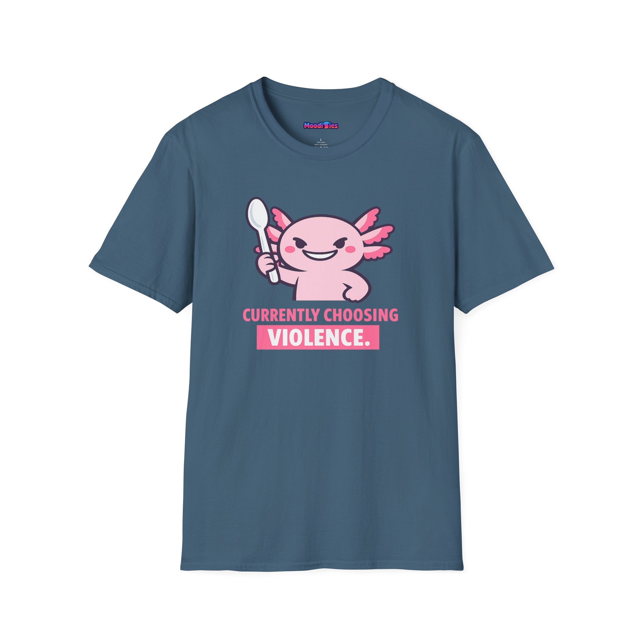 "Currently Choosing Violence" Axolotl T-Shirt