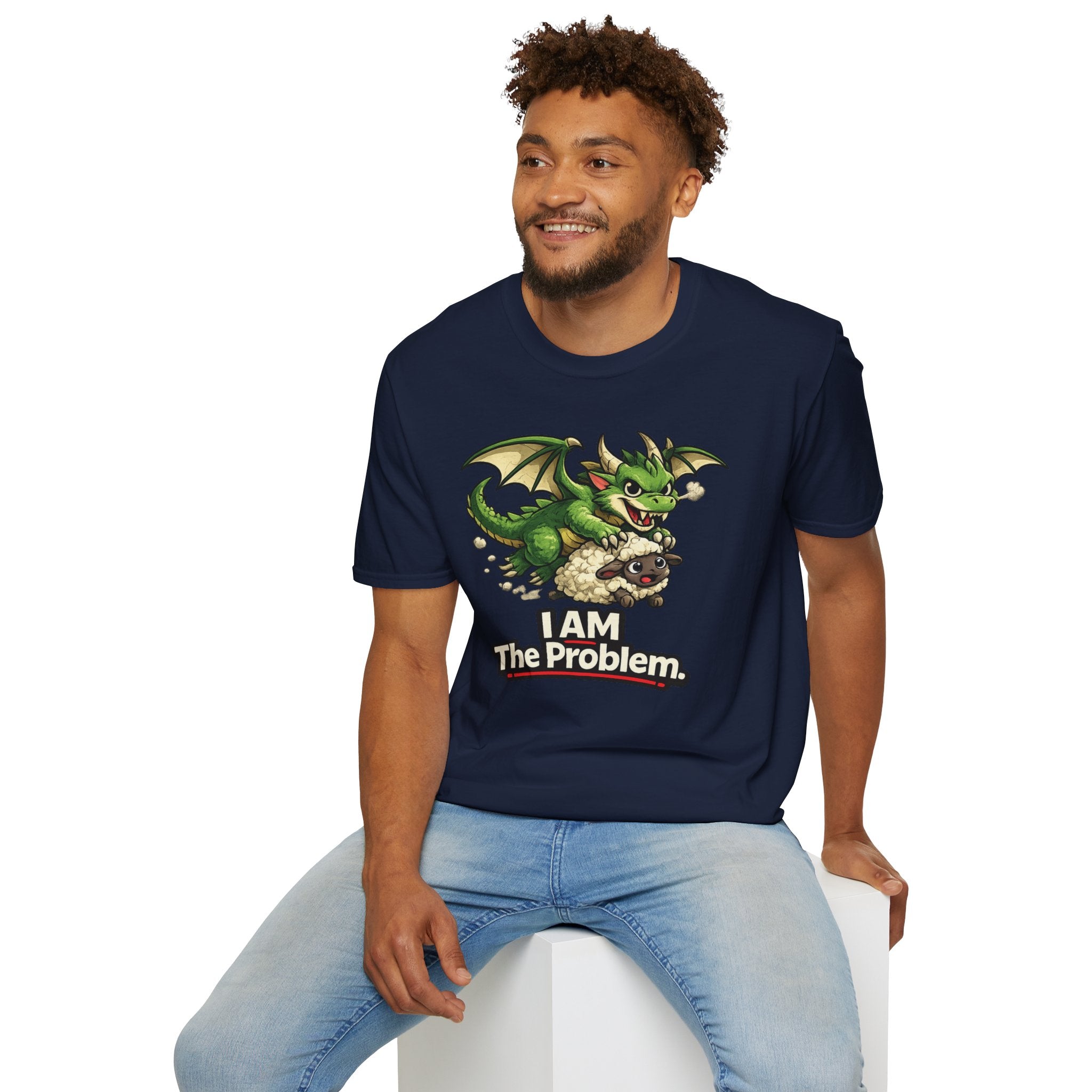 "I AM The Problem" Dragon Stealing Sheep T-Shirt