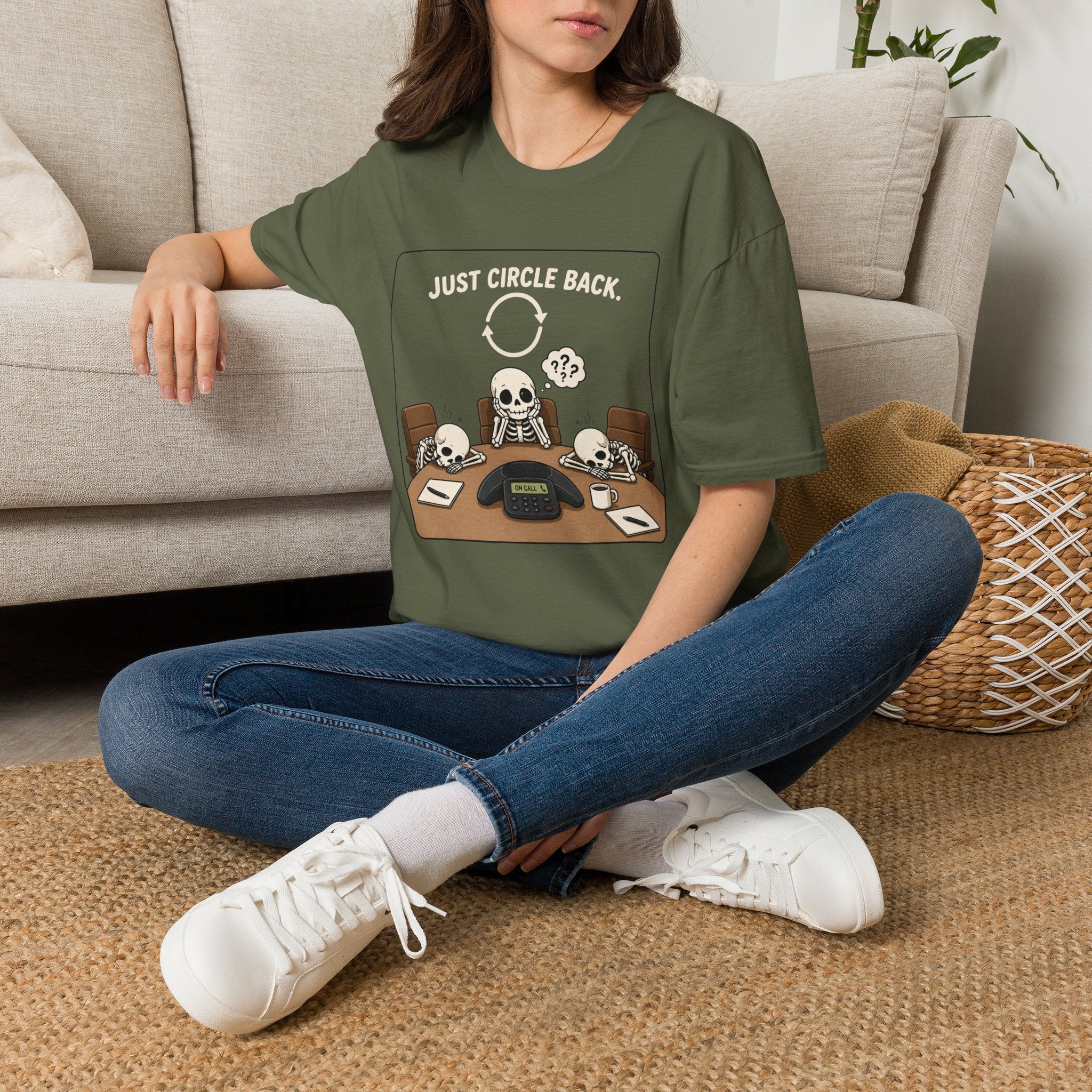 "Just Circle Back" Eternal Meeting T-Shirt