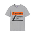 "Warning: Compressed Gas" Warning Sign T-Shirt