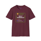 "Achievement Unlocked: Self-Awareness" Gamer Humor T-Shirt