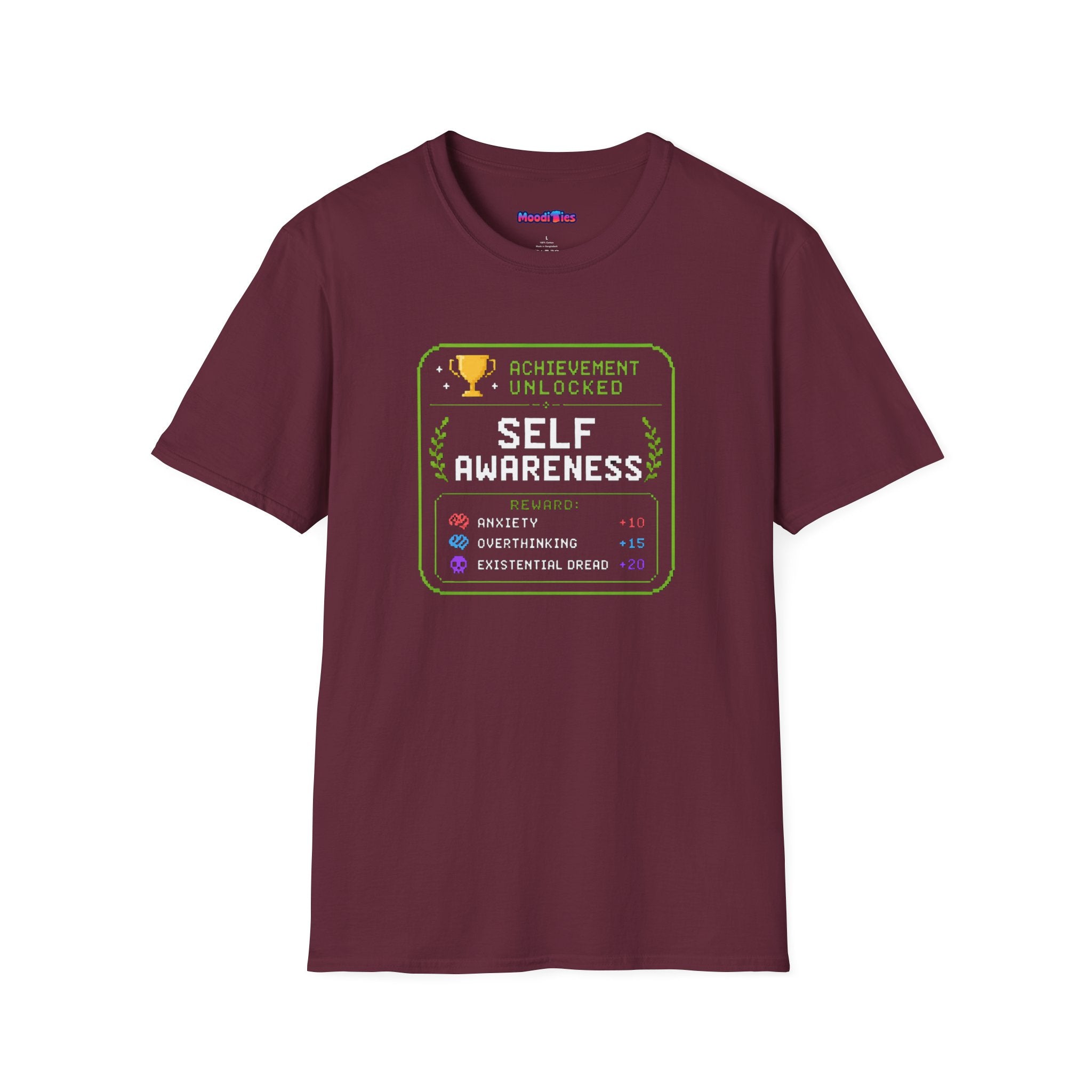 "Achievement Unlocked: Self-Awareness" Gamer Humor T-Shirt