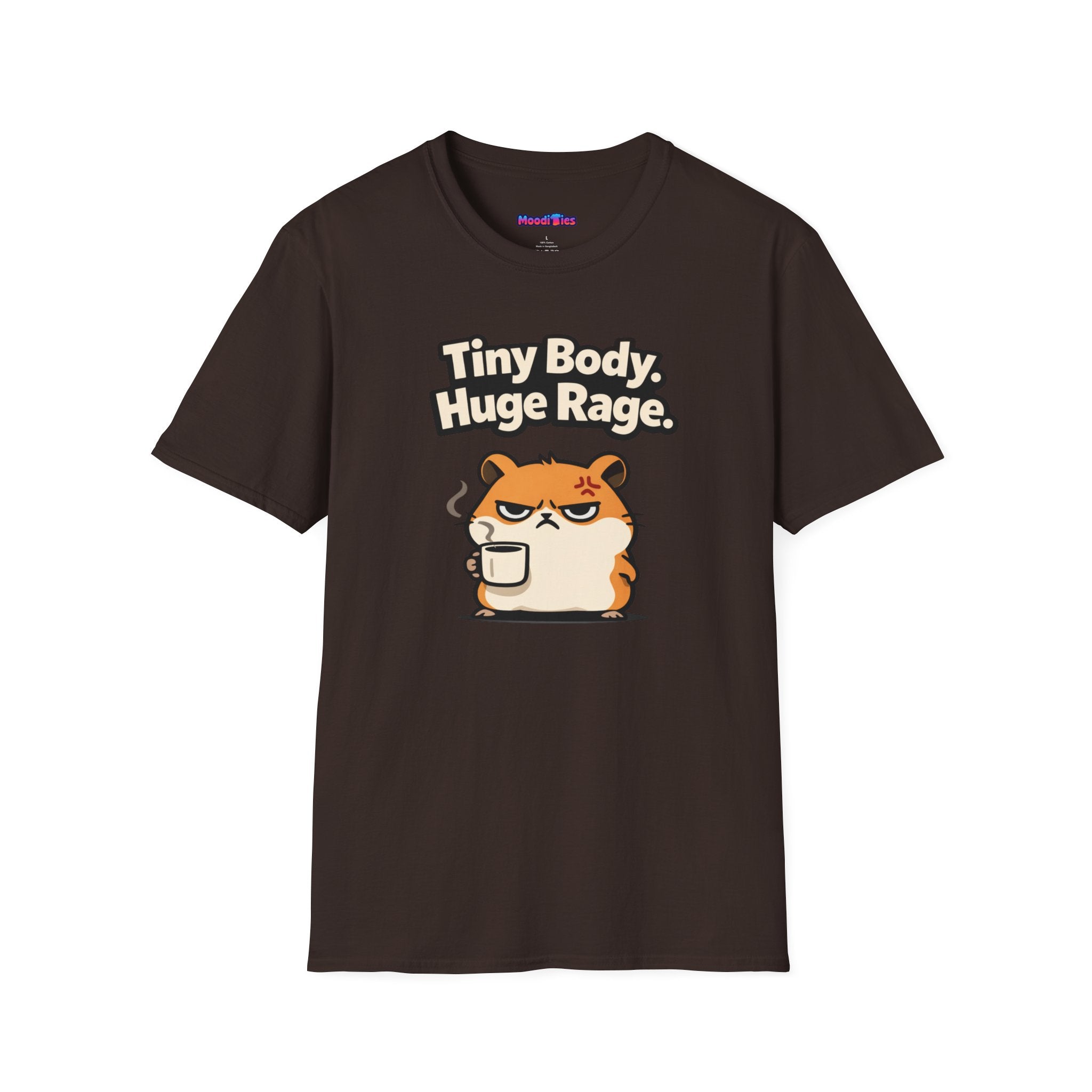 "Tiny Body, Huge Rage." Angry Hamster T-Shirt