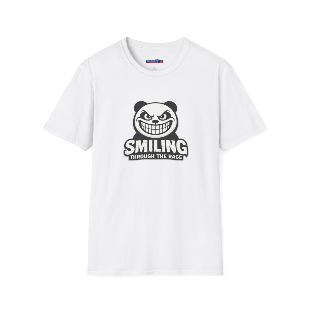 "Smiling Through The Rage" Fierce Grinning Panda T-Shirt