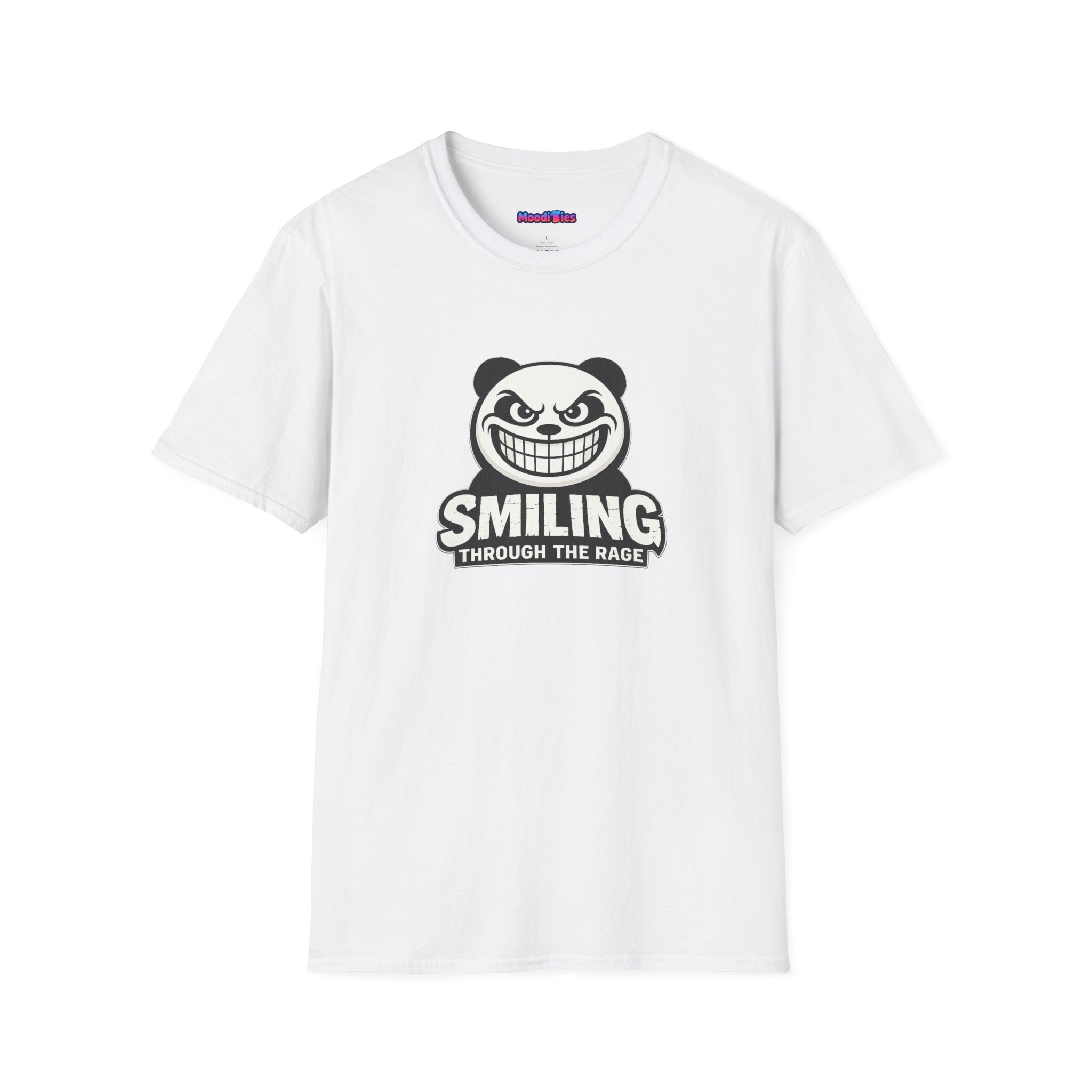"Smiling Through The Rage" Fierce Grinning Panda T-Shirt