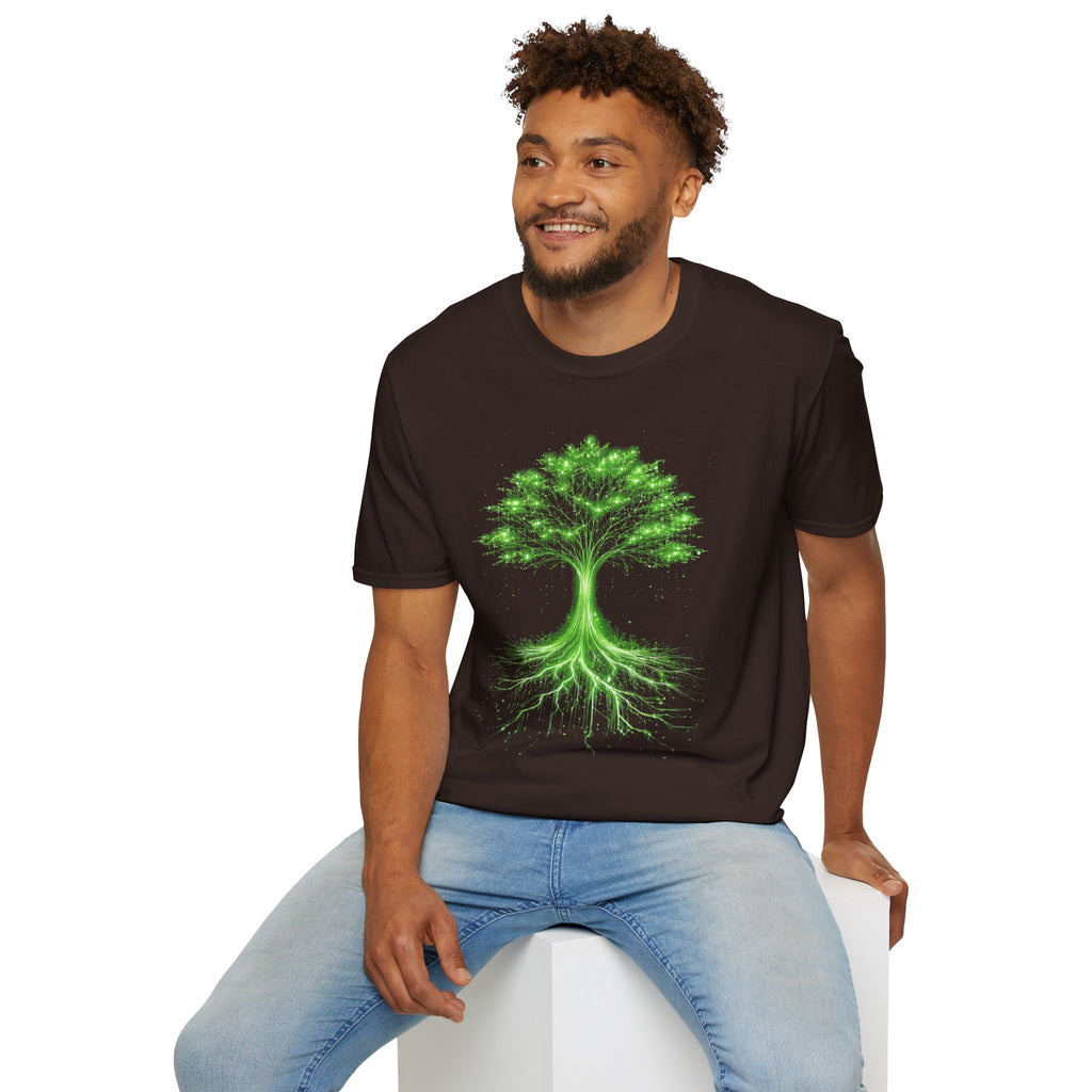 Digital Tree of Life (Green) Graphic T-Shirt