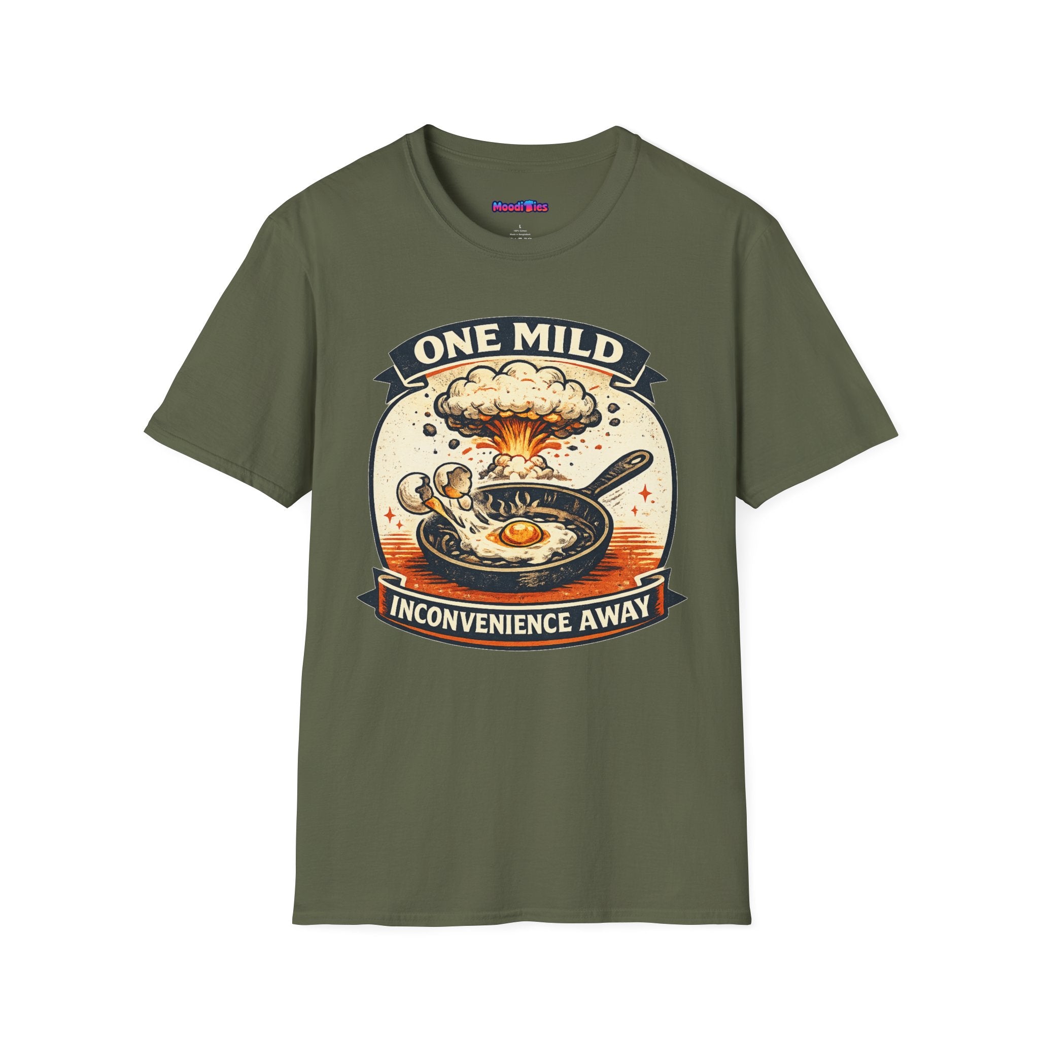 "One Mild Inconvenience Away" Frying Egg T-Shirt