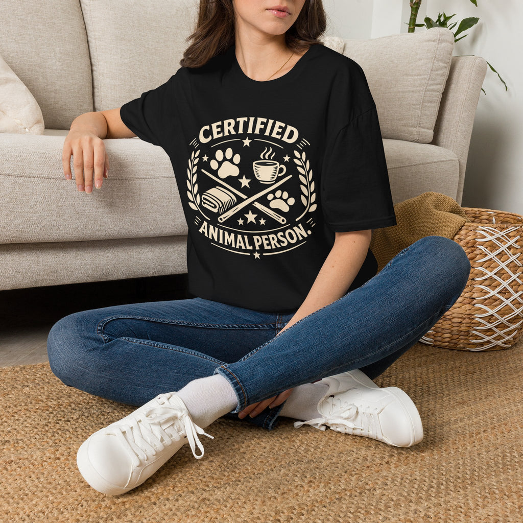 “Certified Animal Person” T-Shirt