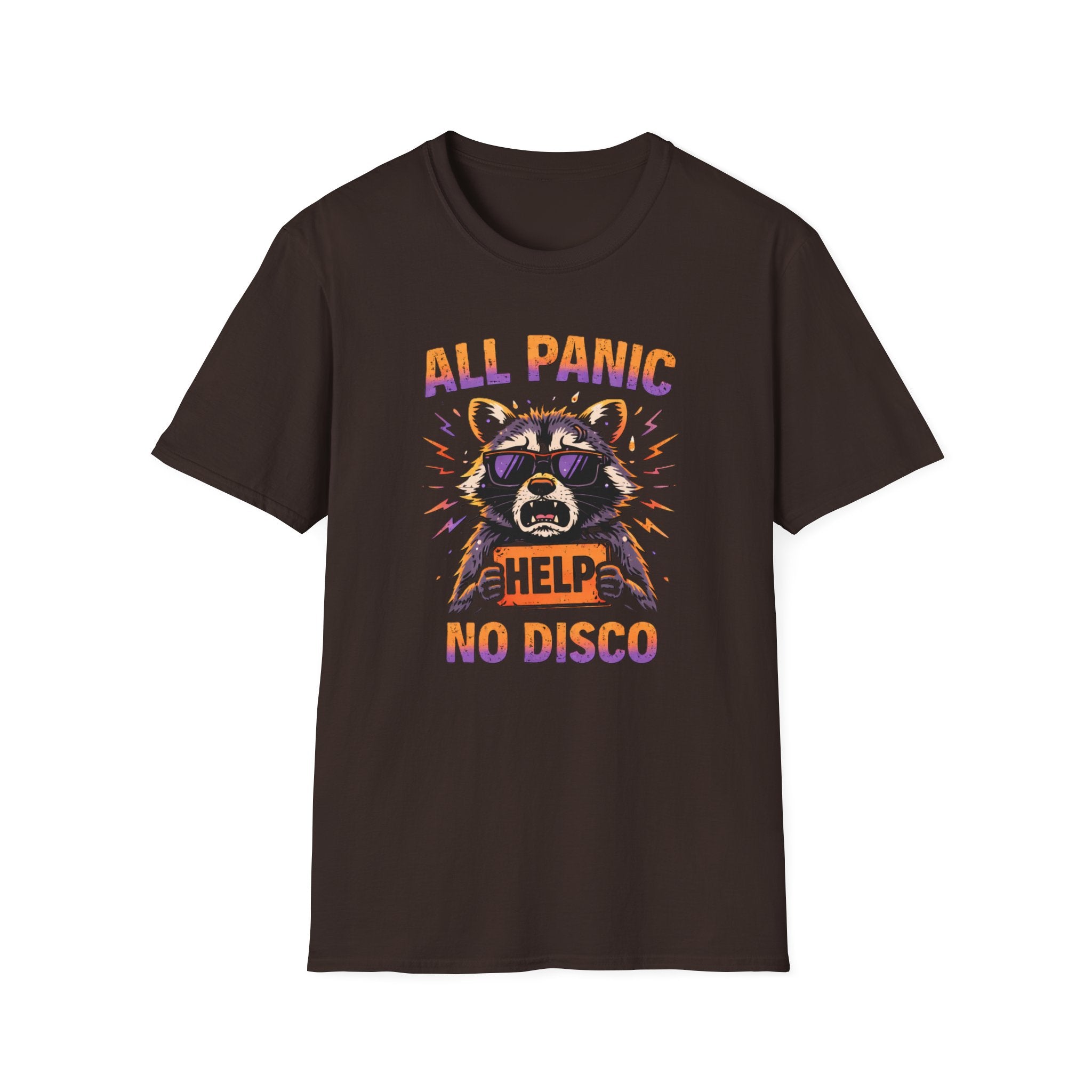 "All Panic, No Disco" Raccoon T-Shirt